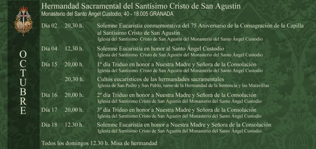 Calendario Octubre