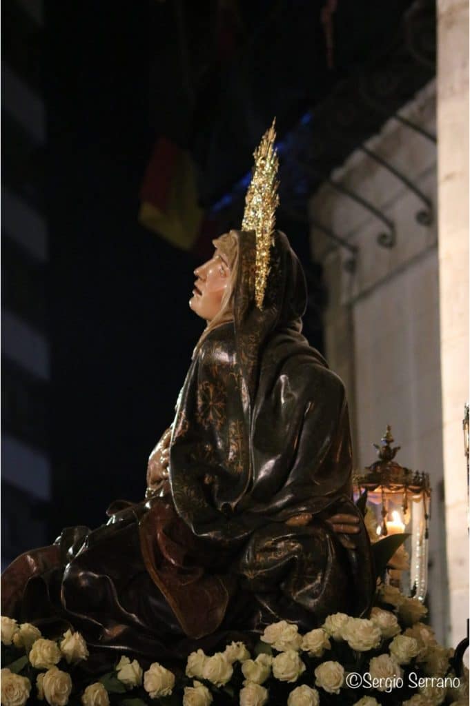 cronología Semana Santa en Valladolid - Procesión de regla de la ilustre cofradía penitencial de nuestra señora de las angustias