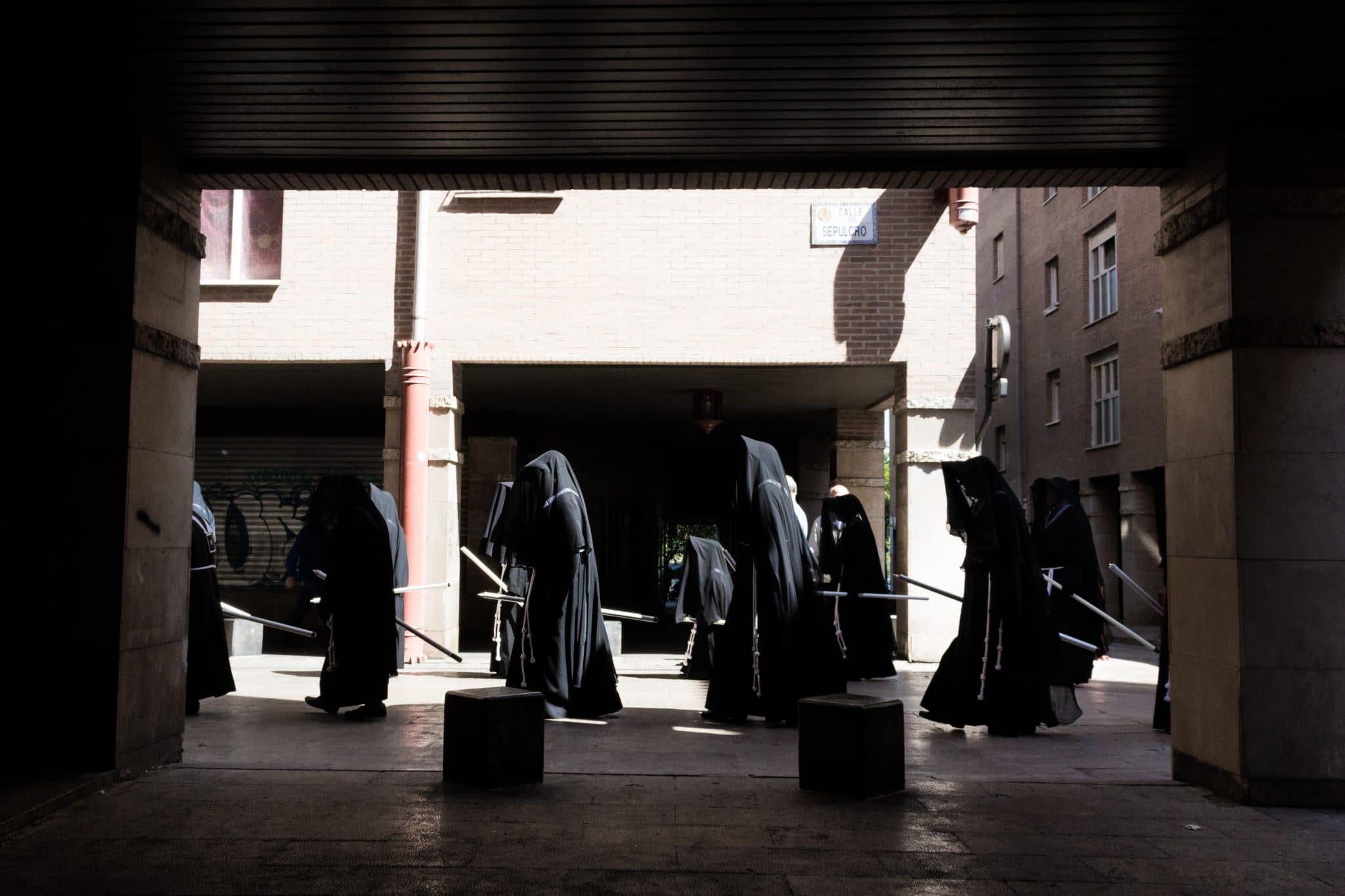 congregación de las esclavas Semana Santa en Zaragoza - Procesión Titular Esclavas