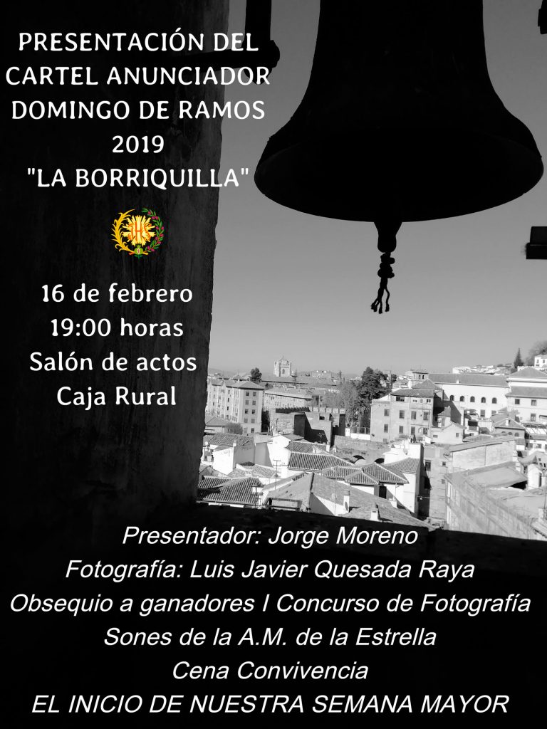 Cartel anunciador Borriquilla (Granada)