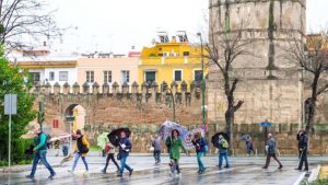 Lluvia en Sevilla