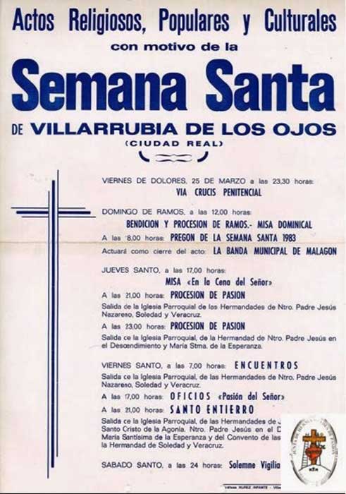 1983 Semana Santa En Villarrubia De Los Ojos