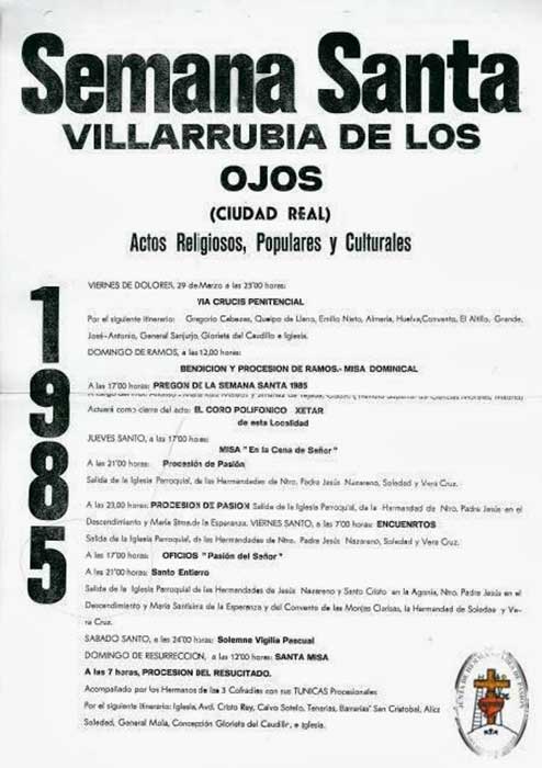 1985 Semana Santa En Villarrubia De Los Ojos