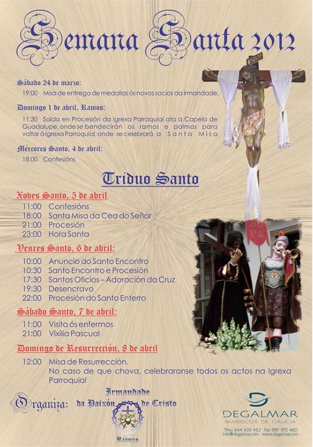 2012 Semana Santa En Rianxo