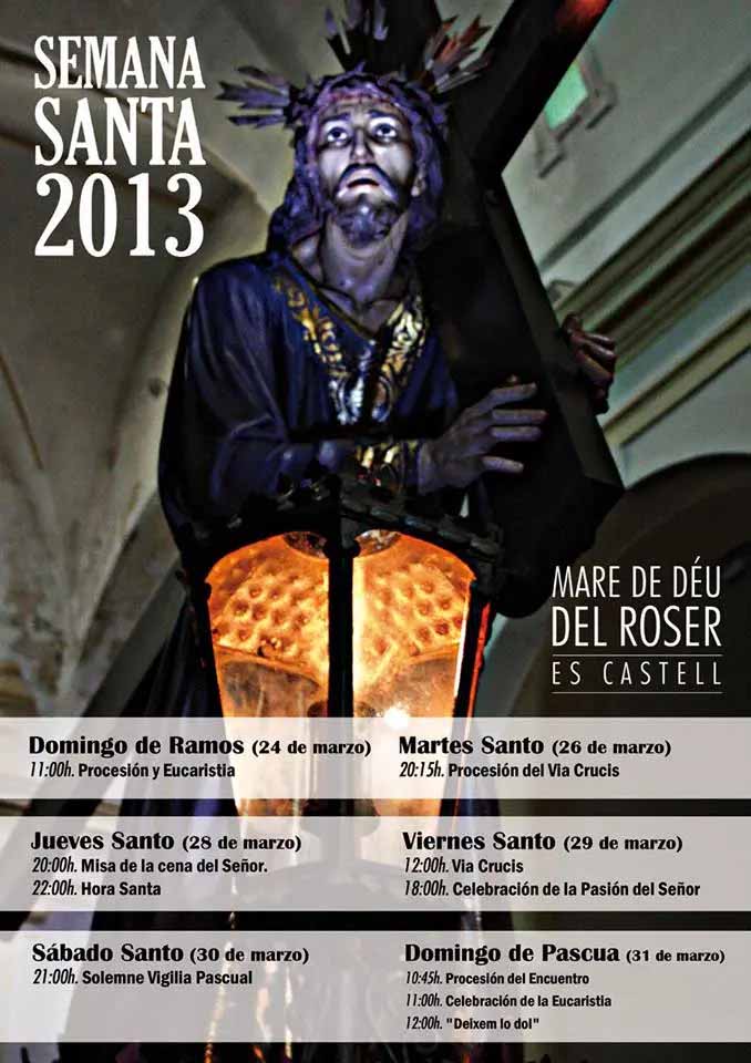 2013 Semana Santa En Es Castell