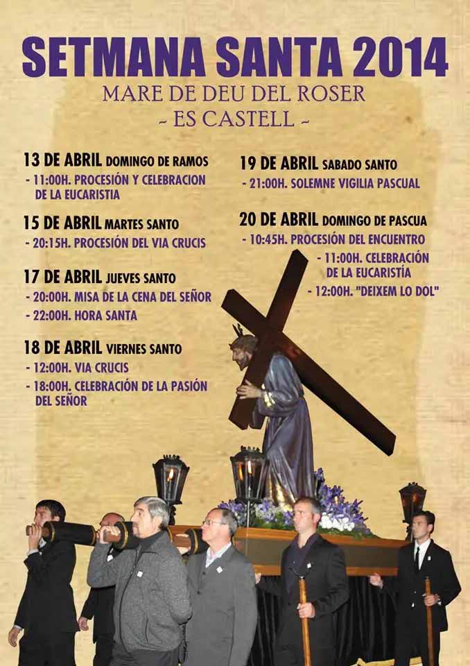 2014 Semana Santa En Es Castell