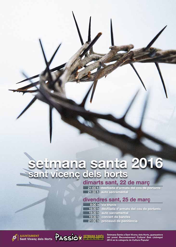 2016 Semana Santa en Sant Vicenç dels Horts