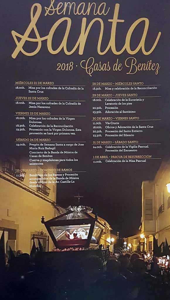2018 Semana Santa En Casas De Benítez