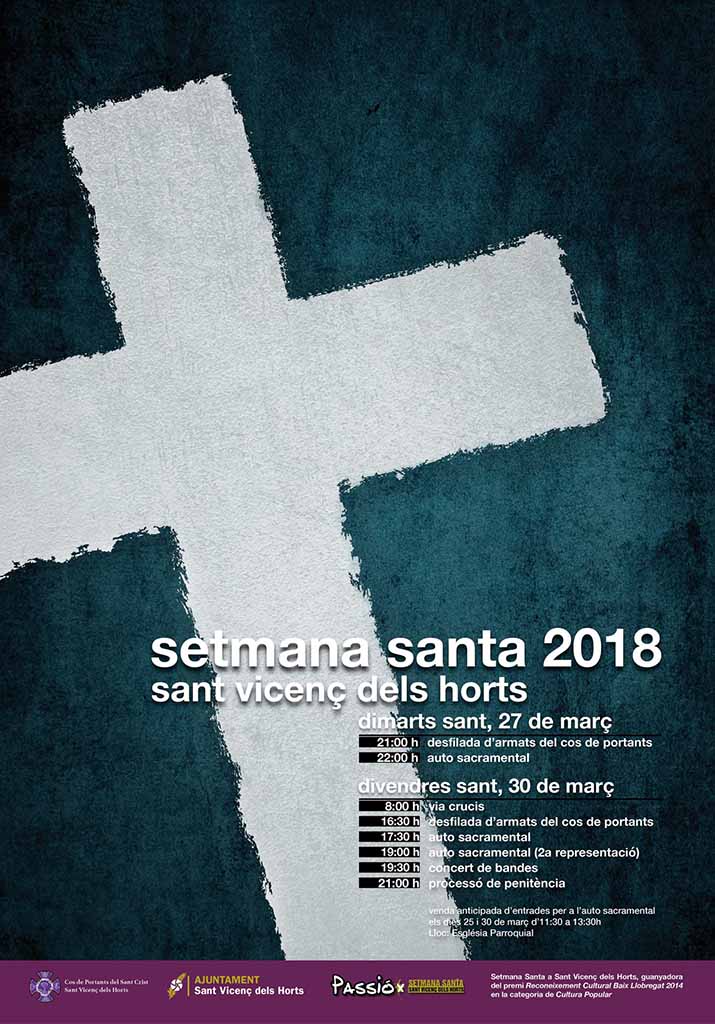 2018 Semana Santa en Sant Vicenç dels Horts