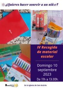 Cultos Mensuales Y Recogida De Material Escolar
