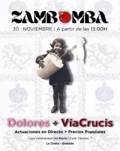 Cartel Zambomba Dolores Vía Crucis 2024