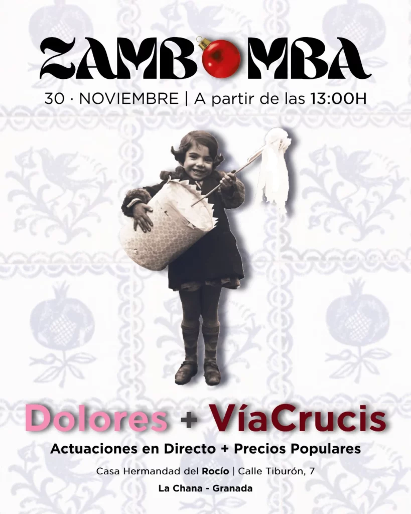 Cartel Zambomba Dolores Vía Crucis 2024