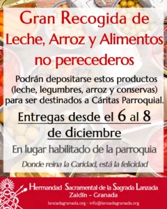 Cartel Recogida Alimentos Y Conservas