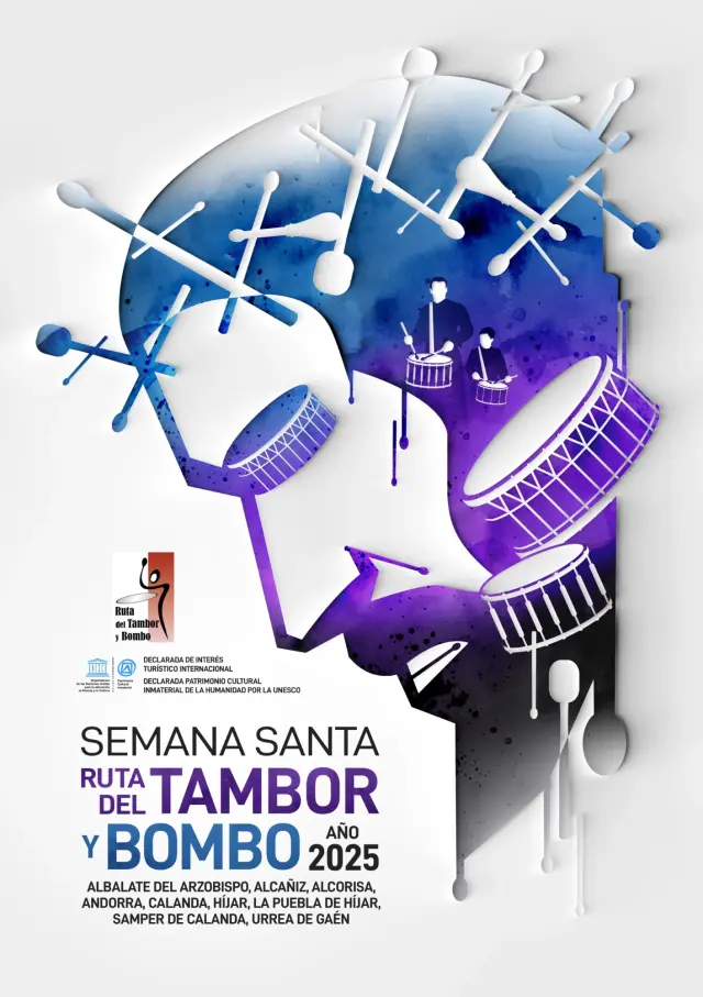 Cartel Ganador De La Ruta Tambor Y Bombo Para La Semana Santa 2025